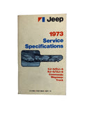 1973 Jeep Service Specifications Manual J-73-1000 (1st Issue)