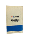 1973 Jeep Service Specifications Manual J-73-1000 (2nd Issue)