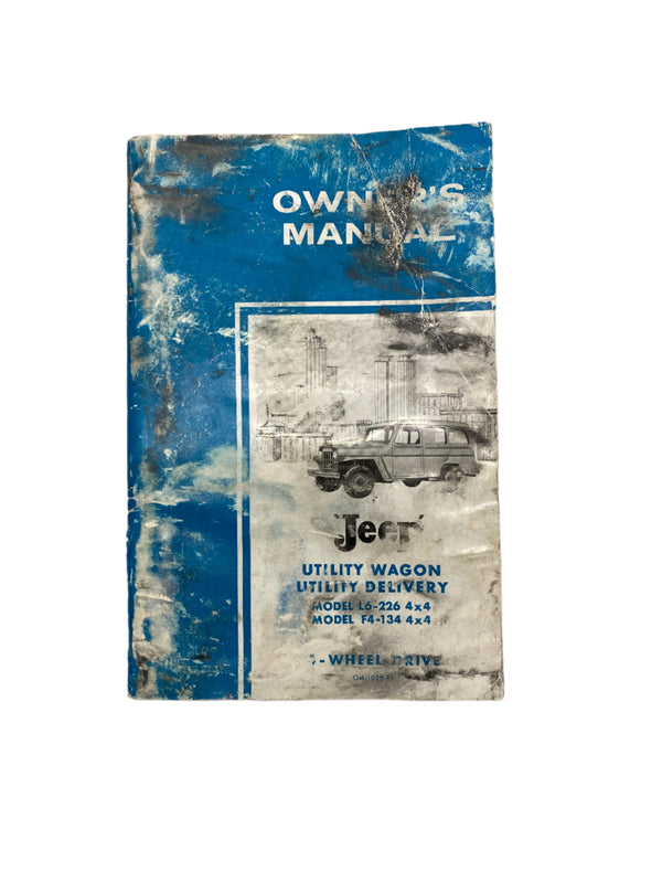 1960 Willys Wagon / Delivery Owner's Manual OM-1028-R1