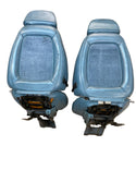 Front 3QU Bucket Seats for Cherokee XJ 84-87 - Medium Blue