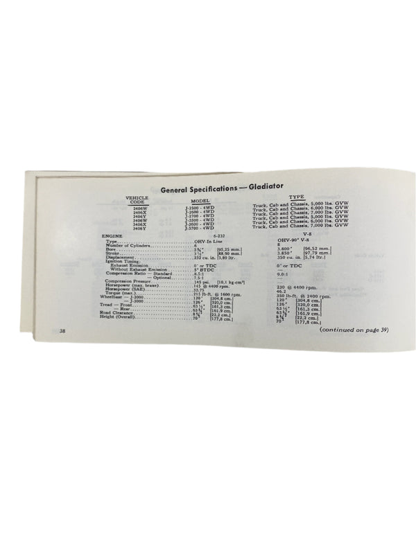 1968 Jeep J-Series Maintenance Manual JM-1003-R1