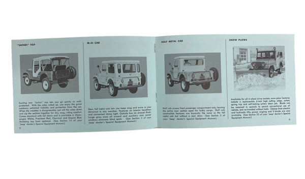 1970 Jeep Universal CJ5 CJ6 Owner's Manual SET OM-1056-R7