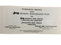 1969 Jeep Universal / Jeepster Maintenance Manual JM-1002-R3