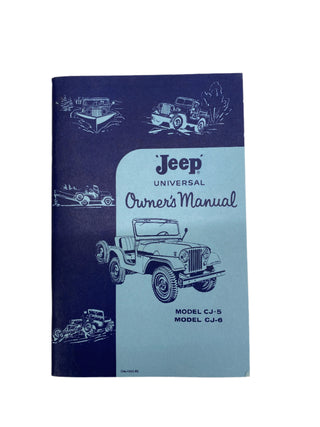 1960 Jeep Universal CJ5 CJ6 Owner's Manual OM-1002-R3