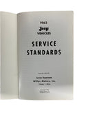 1962 Jeep Service Standards Manual SM-1006-R3