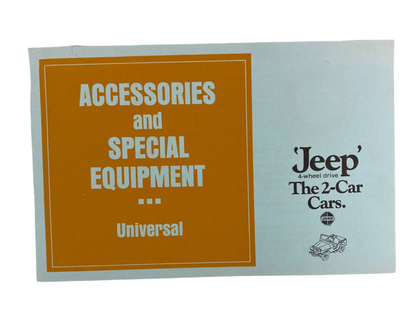 1970 Jeep Universal CJ5 CJ6 Owner's Manual SET OM-1056-R7