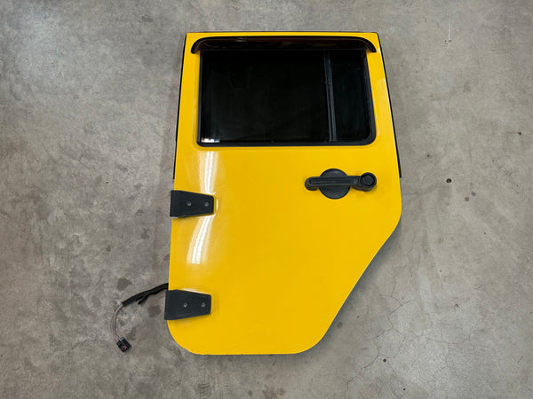 Wrangler JK 07-10 Complete Driver Left Rear Door Detonator Yellow PYB