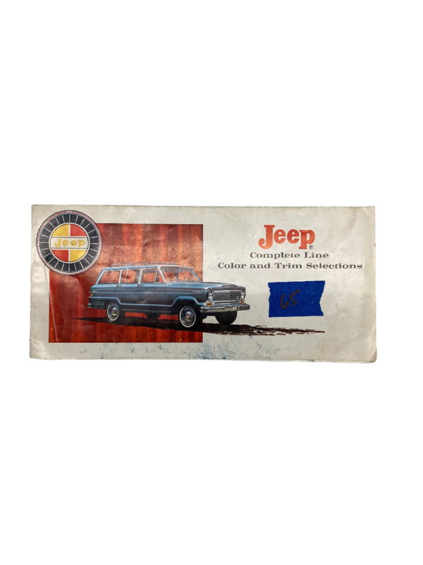 1965 Jeep Color and Trim Lithograph Form No. 65-10