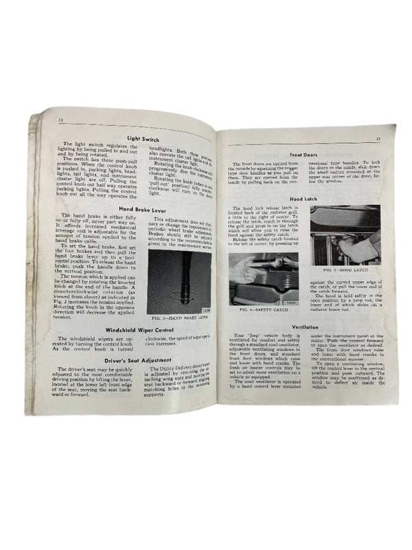 1962 Willys Wagon / Delivery Owner's Manual OM-1034