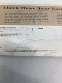 1965 Jeep Color and Trim Lithograph Form No. 65-10