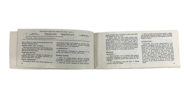 1970 Jeep Universal / Jeepster Maintenance Manual JM-1002-R5