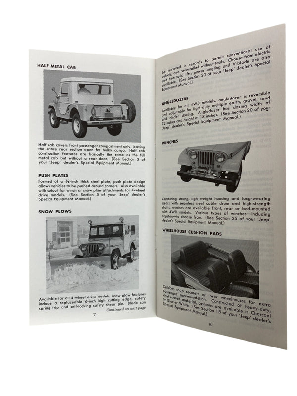 1967 Jeep Universal CJ5 CJ6 Owner's Manual FULL SET OM-1056-R3