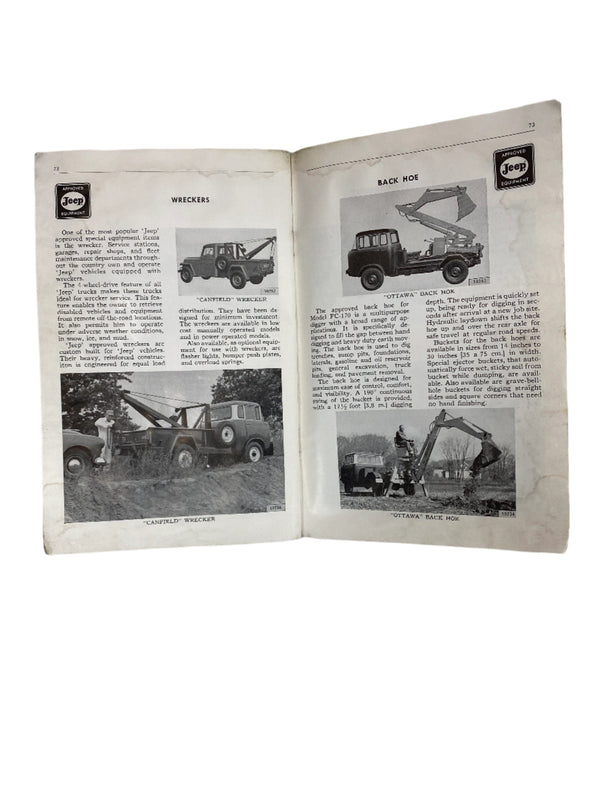 1962 Willys Wagon / Delivery Owner's Manual OM-1034-R1