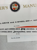 1967 UNOPENED Jeep Universal CJ5 CJ6 Owner's Manual OM-1056-R3