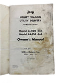 1962 Willys Wagon / Delivery Owner's Manual OM-1034