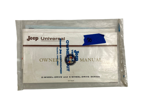 1970 Jeep Universal CJ5 CJ6 Owner's Manual SET OM-1056-R7