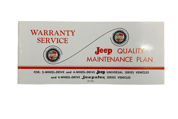 1970 Jeep Universal CJ5 CJ6 Owner's Manual SET OM-1056-R7