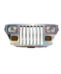 Wrangler YJ (87-95) Front Grille - Bright Mango W/ Chrome Applique