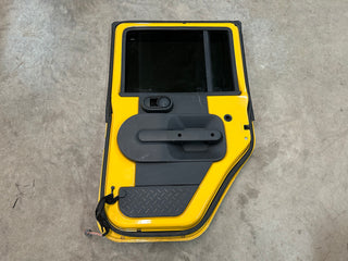 Wrangler JK 07-10 Complete Passenger Right Rear Door Detonator Yellow PYB