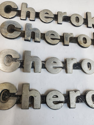 Cherokee XJ (84-96) Fender Nameplate Brushed Finish Emblem