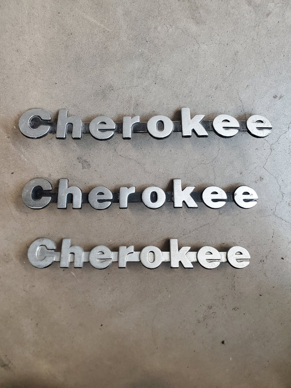 Cherokee XJ (84-96) Nameplate Emblem with Pins