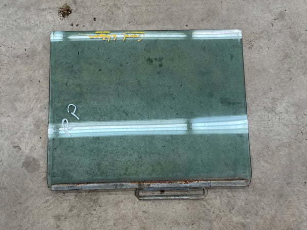 FSJ Wagoneer (63-91) Passenger Side Rear Manual Door Glass w/ Bracket