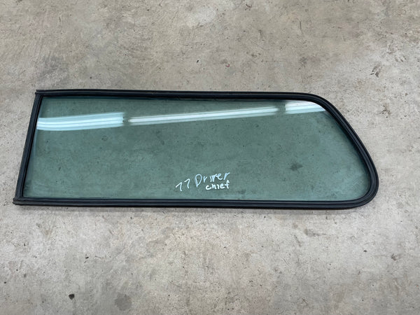 FSJ Cherokee 2 Door (74-83) Driver Side Rear Quarter Glass Clear - Missing Wing Window