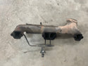 AMC Jeep V8 Later Log Style Driver Side Exhaust Manifold with Air Tubes - 304 360 - CJ5 CJ7 FSJ