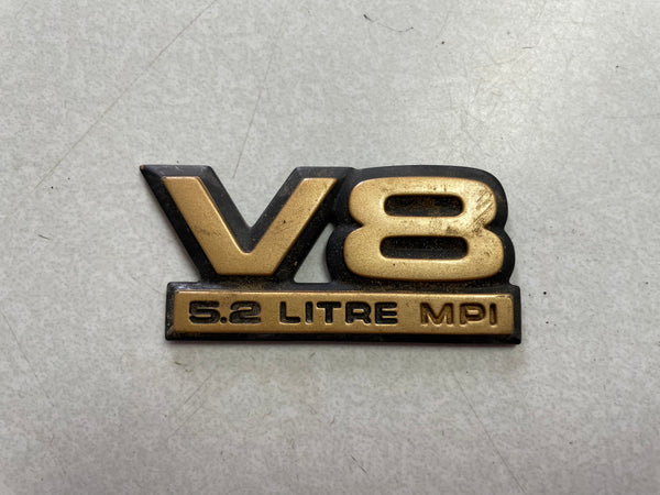 Gold V8 5.2 Litre MPI Emblem for Grand Cherokee ZJ (93-95)