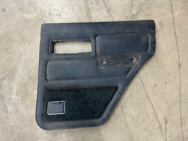 Cherokee XJ (84-96) Passenger Rear Door Panel - Dark Blue with Ashtray